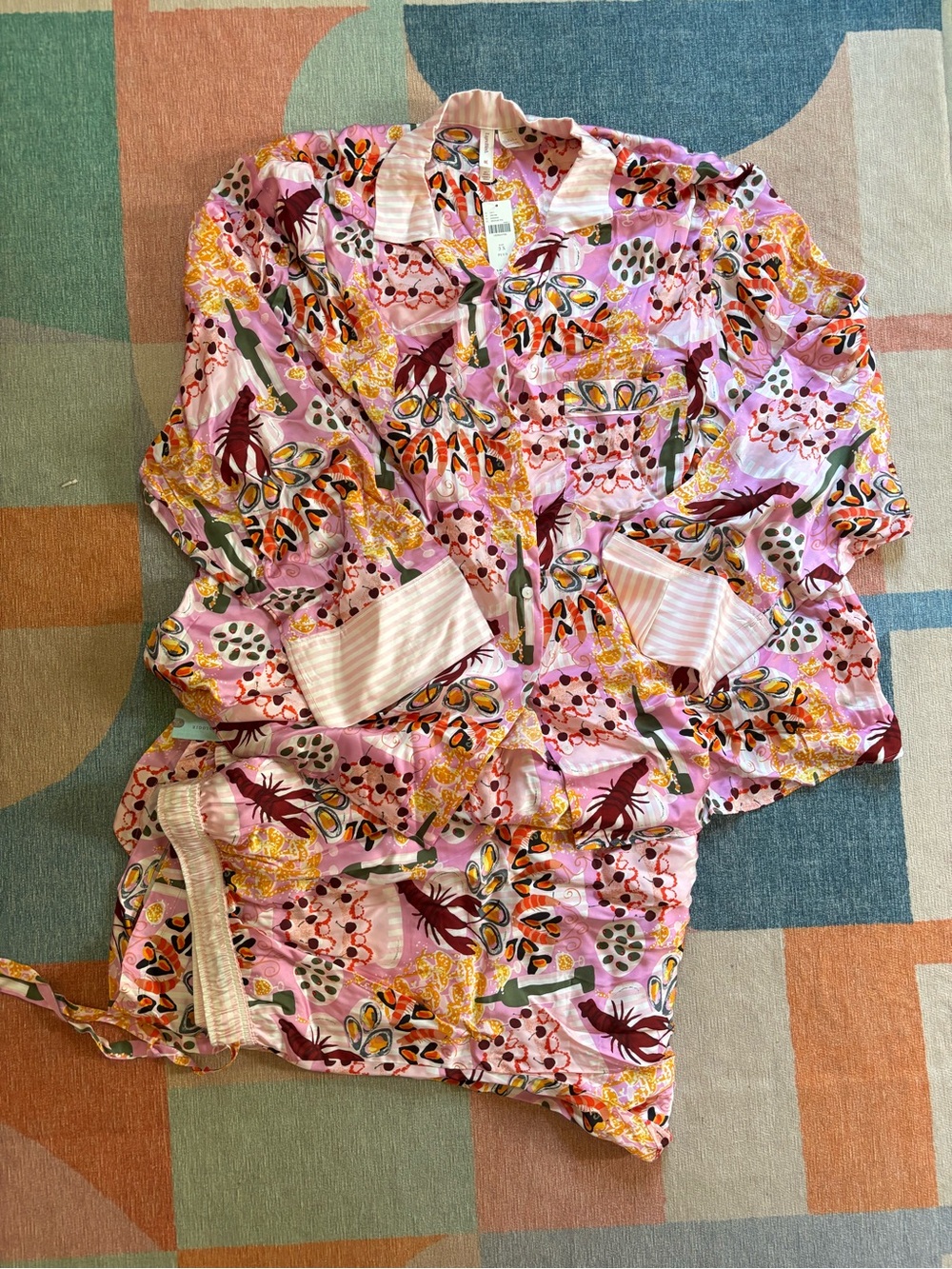 Anthropologie Printed Pajama Set